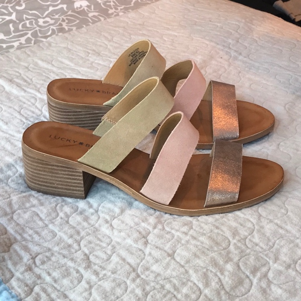 Lucky Brand heeled sandals size 9